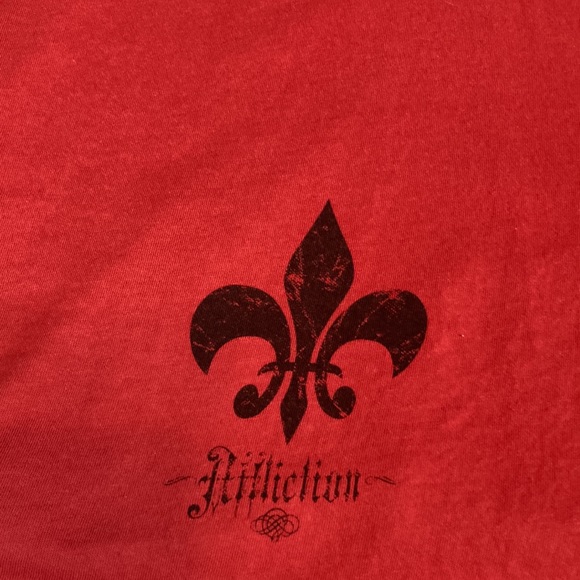 AFFLICTION 💀 men’s “Ye Olde London” , red, T-shirt, size small - Picture 6 of 10